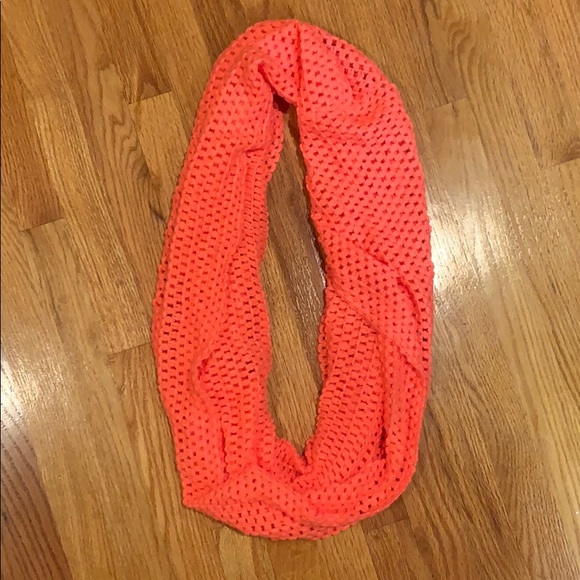 Aeropostale Accessories - Aeropostale Neon Coral Knit Infinity Scarf